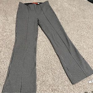 Anthropologie houndstooth high waisted bootcut pants